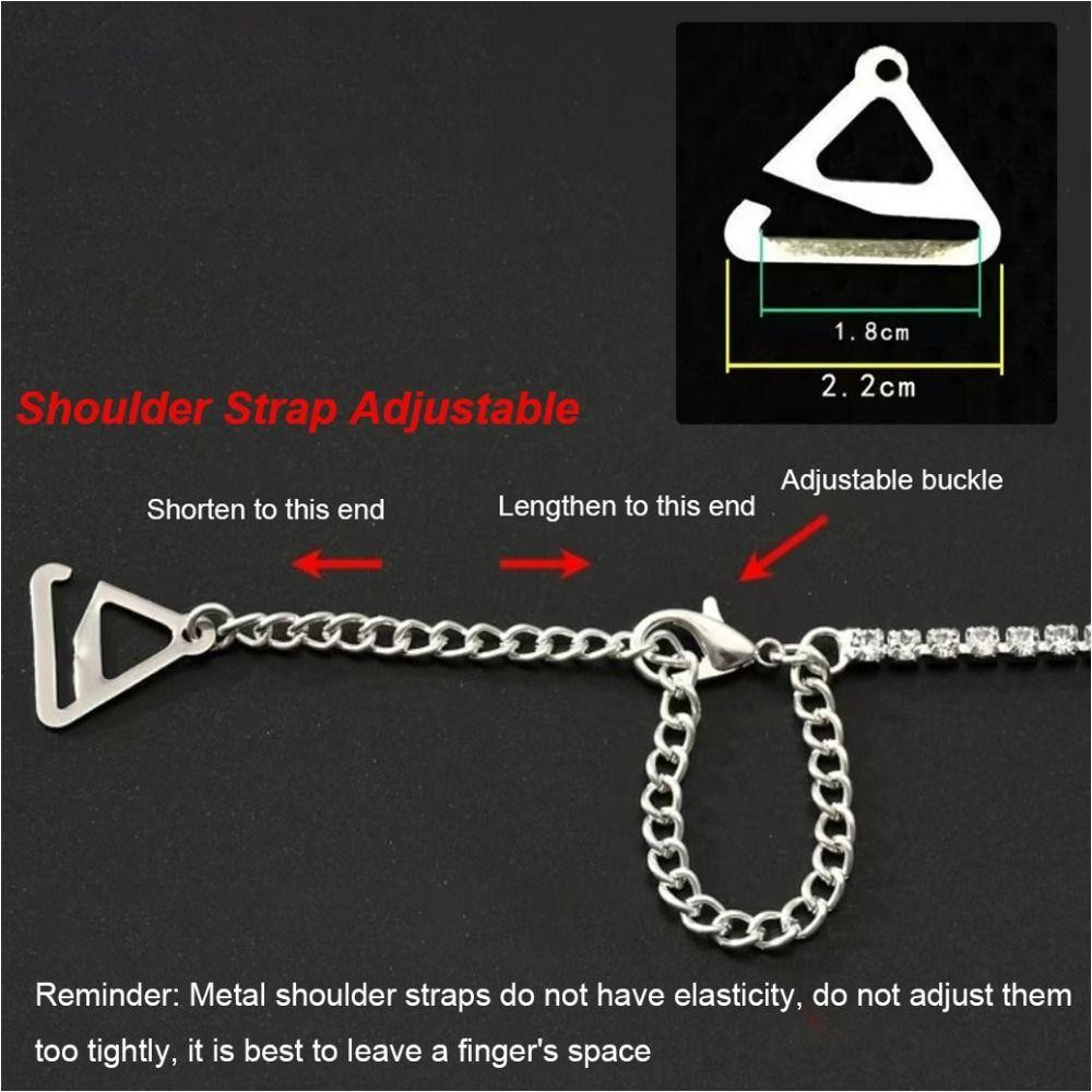 Dây đeo áo ngực SLICELLIFE, Dây đeo vai đồ lót vai gợi cảm có thể tháo rời, Áo ngực trang trí có thể điều chỉnh chống trượt thanh lịch