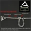 Dây đeo áo ngực DUKGLOW, Dây đeo vai đồ lót vai gợi cảm có thể tháo rời, Áo ngực có thể điều chỉnh trang trí chống trượt thời trang
