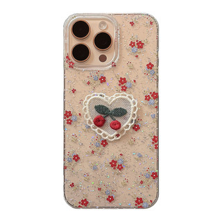 [Sheren] Ốp điện thoại Apple trong suốt hoa anh đào nhẹ nhàng văn học Thích hợp cho i16 15 14 13 12 11 pro max Vỏ bảo vệ chống sốc