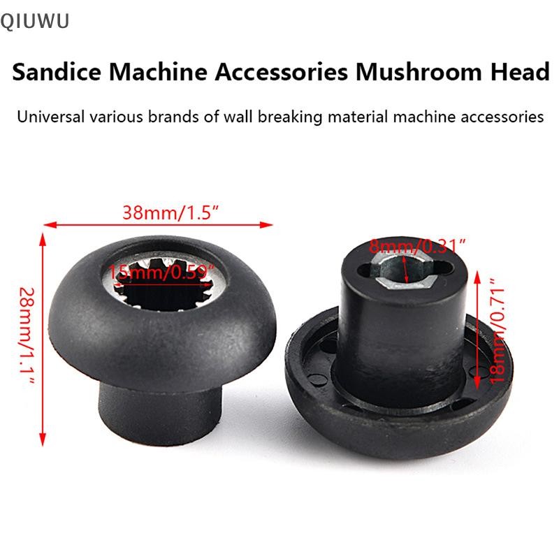 QIUWU Đa Năng Cát Máy Đá Đầu Nối Ổ Cắm 12 Răng Nấm Bánh Răng Khớp Nối Trộn Phụ Kiện Dự Phòng.