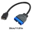 Cáp chuyển đổi bo mạch chủ đầu bảng điều khiển phía trước USB3 0 20Pin sang USB3 1 TypeE cho thiết bị truyền dữ liệu hiệu quả Conne