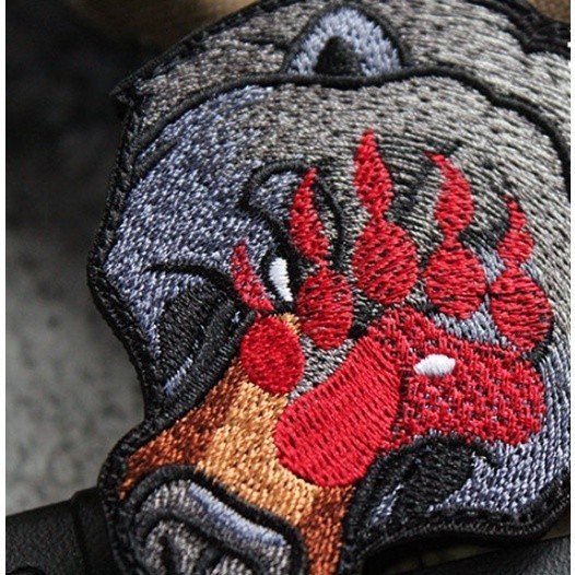 Patch_ miếng dán velcro vải gấu Seiko tactical