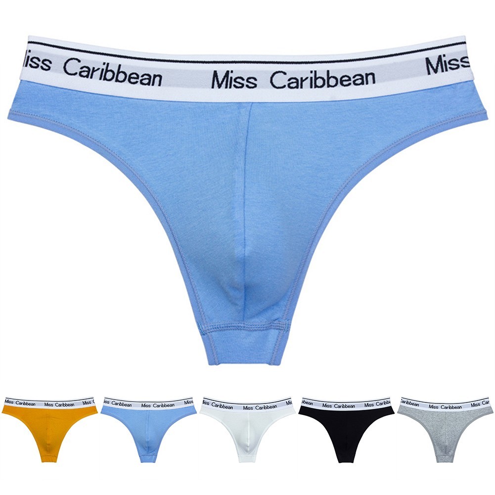 [Otorl] Quần Đùi Thể Thao Nam Gợi Cảm Cotton Eo Thấp Quần Lót Bikini Quần Lót