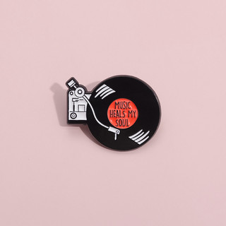 Retro Vinyl Record Men Trâm Rock Nhạc Ve Áo Pin Lưu Niệm Huy Hiệu Kim Loại Phụ Kiện Quà Tặng Cho Bạn Bè