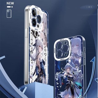 Ốp Lưng Cho Iphone 14 Pro Max 11 12 13 Pro Max Bìa Honkai Star Rail Jingliu Silicon Mềm Trong Suốt Siêu Mỏng Bảo Vệ Ống Kính Vuông Chống Sốc Phổ Biến Chống Va Đập