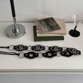 Thắt lưng HOMELYHUB Punk, da với đinh tán, thiết kế cổ điển sang trọng, đa năng