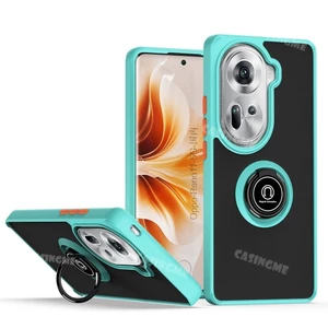Oppo Reno 11 11Pro 5G PC Cứng Matte Camera Csaing Cho Oppo Reno 11 Reno11Pro Reno11 Pro 11Pro 5G 4G 2024 Vỏ Điện Thoại Chống Sốc Xe Ô Tô Vòng Giá Đỡ Bảo Vệ Mặt Sau