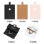 DAYBREAK 50 Chiếc Nhẫn Bao Bì Boardcard, Giấy Kraft DIY Trang Sức Hiển Thị Thẻ, Phụ Kiện Trang Trí Sáng Tạo Đồ Dùng Đóng Gói Doanh Nghiệp Nhỏ Treo Nhãn Móc Chìa Khóa