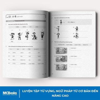 Sách - Bài Tập Tiếng Hàn Tổng Hợp Dành Cho Người Việt Nam Sơ Cấp 1 - Có Đáp Án Chi Tiết