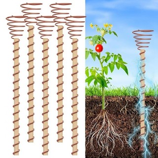 5 CHIẾC Electroculture Plant cọc Electroculture Copper Coil Ăng-ten để trồng bộ vườn