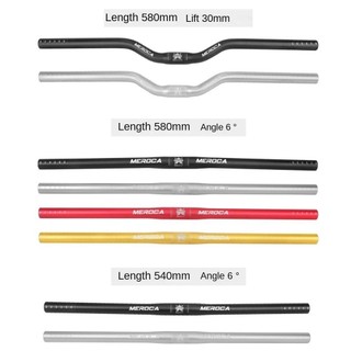 Tay lái xe đạp Risedot và Meroca 25.4x540/580mm, phụ kiện từ hợp kim nhôm bền chắc dành cho xe đạp leo núi