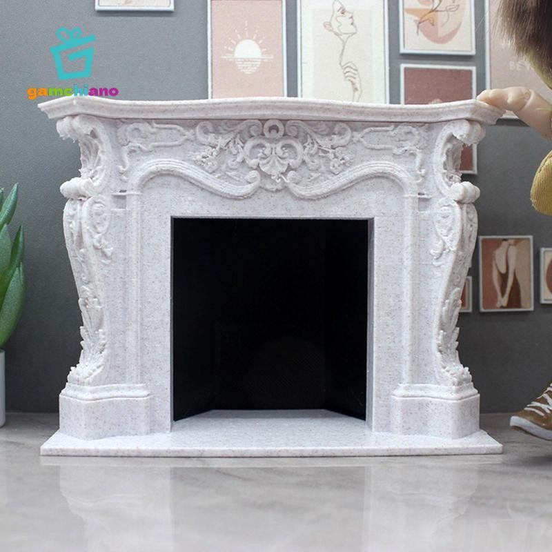 Gamchiano 1: 12 Nhà Búp Bê Thu Nhỏ Lò Sưởi Đạo Cụ Ảnh DIY Phụ Kiện Thu Nhỏ Đồ Nội Thất Cho Mô Hình DIY Đồ Nội Thất Quà Tặng Thủ Công