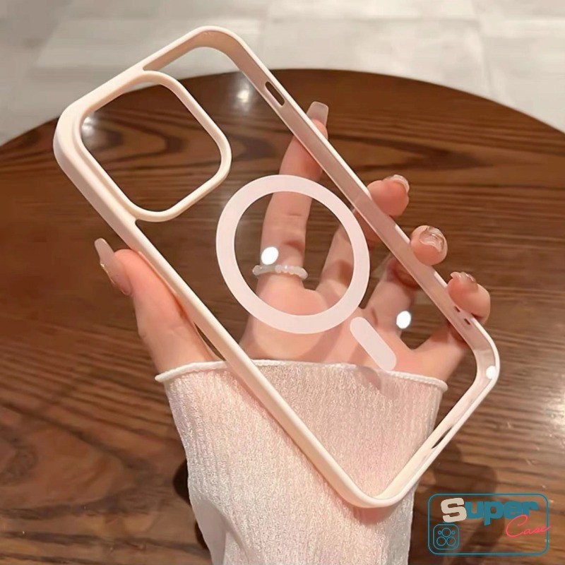 Ốp bảo vệ từ tính mờ sang trọng đơn giản màu trơn sang trọng Tương thích cho IPhone 11 16 15 14 13 12 Pro MAX 7Plus 7 8 Plus XR X XS MAX SE 2022 Vỏ Tpu mềm trong suốt