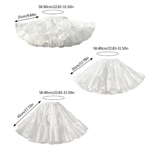 Treeling Nữ Tầng Váy Petticoat Crinoline Underskirt Váy Nửa Trượt Váy