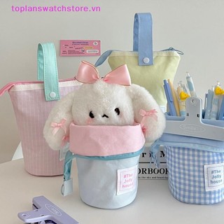 Toplanswatchstore Dung Tích Lớn Canvas Đứng Bút Chì Hộp Đựng Văn Phòng Phẩm Túi Đa Năng Sinh Viên Văn Phòng Phẩm Đồ Dùng Học Tập Quà Tặng VN