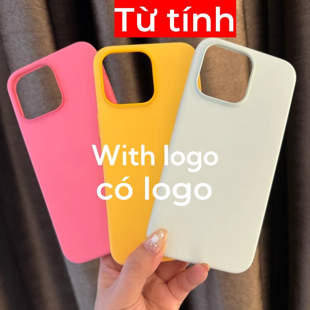 (Chính thức 1: 1) Silicon lỏng từ tính cho iphone 15 / 14 / 13 / 12 / Pro / Pro Max / plus / mini Vỏ điện thoại chất lượng cao Hoạt hình bật lên