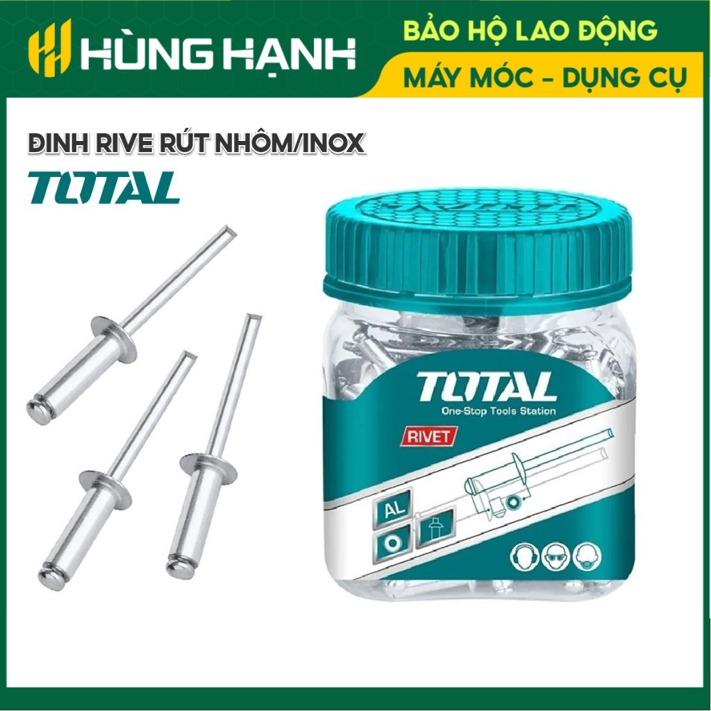 Đinh rive rút nhôm/inox Total nhiều kích thước chất liệu cao cấp thiết ...