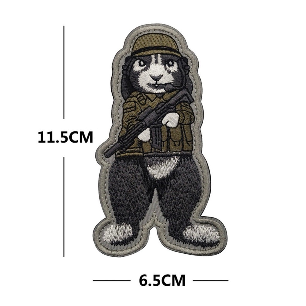 Patch_miếng dán velcro Gấu Nga_Rhapsody_Cat Shit_chiến thuật _tactical