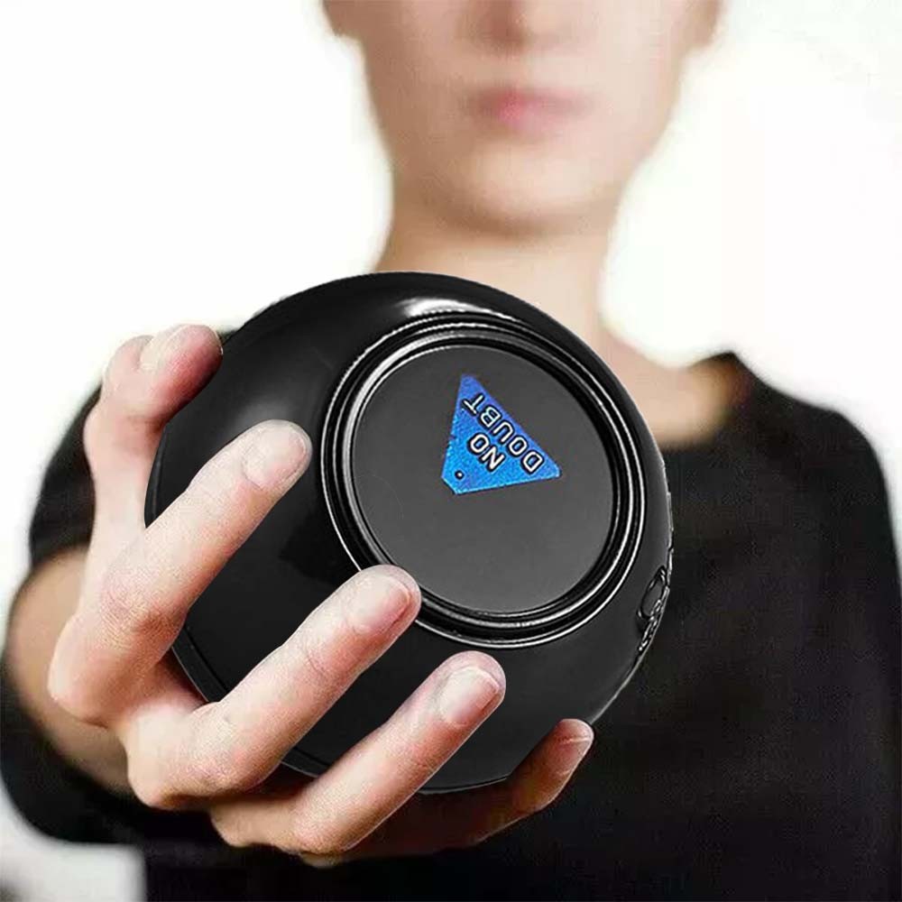 Keychain Black 8 Magic Prophet Ball Magic Props Hot Selling Toy 4.5CM