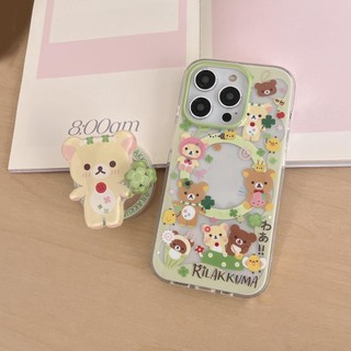 Ốp Lưng Cứng Tương Thích Với iPhone 13 17 17Pro 17ProMax 14 14Pro 14ProMax 15 15Pro 15ProMax 16 16Pro 16ProMax Ốp Nam Châm Họa Tiết Gấu Dễ Dàng