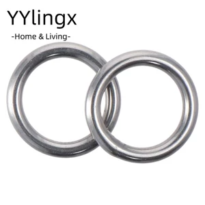 YYlingx Set 2 Vòng Tròn Inox 304 Liền Mạch Không Đường May Gắn Thắt Lưng / Túi Xách