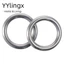 YYlingx Set 2 Vòng Tròn Inox 304 Liền Mạch Không Đường May Gắn Thắt Lưng / Túi Xách