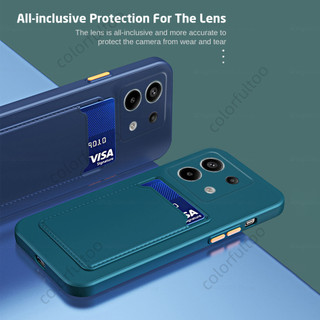 Ốp Điện Thoại Silicon Mềm Có Ngăn Đựng Thẻ Cho Xiaomi Redmi Note 13 Pro Plus 13Pro + Note13 Note13Pro 4G 5G Redmi Note 13 4G