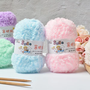 Móc Sợi Nhung Đan Len Dày Mịn DIY Áo Len Mềm Mại Cho Khăn Lau Mũ Tay