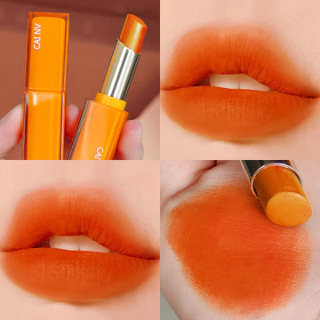 Son Môi Màu Cam Chống Thấm Nước Lâu Dài Matte Son Môi Chống Son Môi Nhung Nữ Mỹ Phẩm Gợi Cảm Dễ Thương Trang Điểm