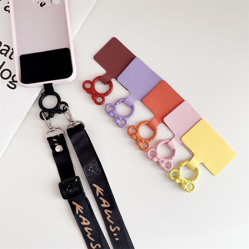 Phụ Kiện Điện Thoại Di Động Hoạt Hình Minnie Vòng Khóa Flannel Kẹp Chống Sốc Điện Thoại Di Động Dây Kết Nối Gioăng Dây Xích Miếng Dán Điện Thoại Di Động Đa Năng Bền Đẹp Chống Mất