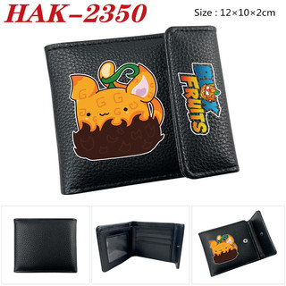 GS4 Blox Trái Cây Hoạt Hình Anime Da PU Ví In Tiền Xu Ví Gấp Đa Năng Khe Cắm Thẻ Túi S