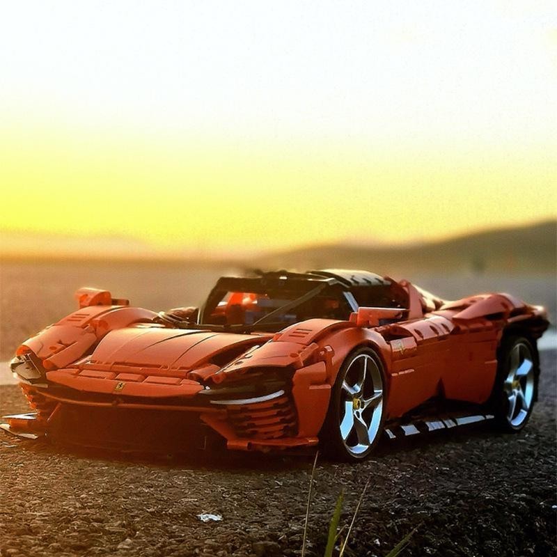 Tương thích với khối xây dựng Lego Ferrari Sp3 Xe thể thao có độ khó ...