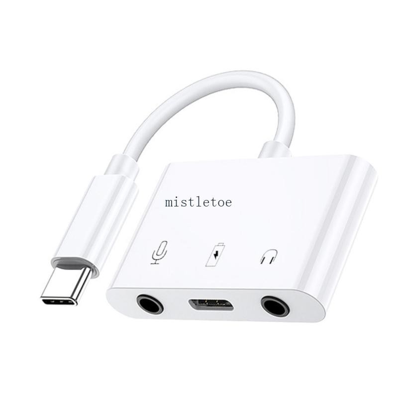 Bộ chuyển đổi micro MIS USB-C Loại C Thẻ âm thanh nổi ngoài với 3 5mmAudioJack Bộ chia thẻ âm thanh bên ngoài Conver