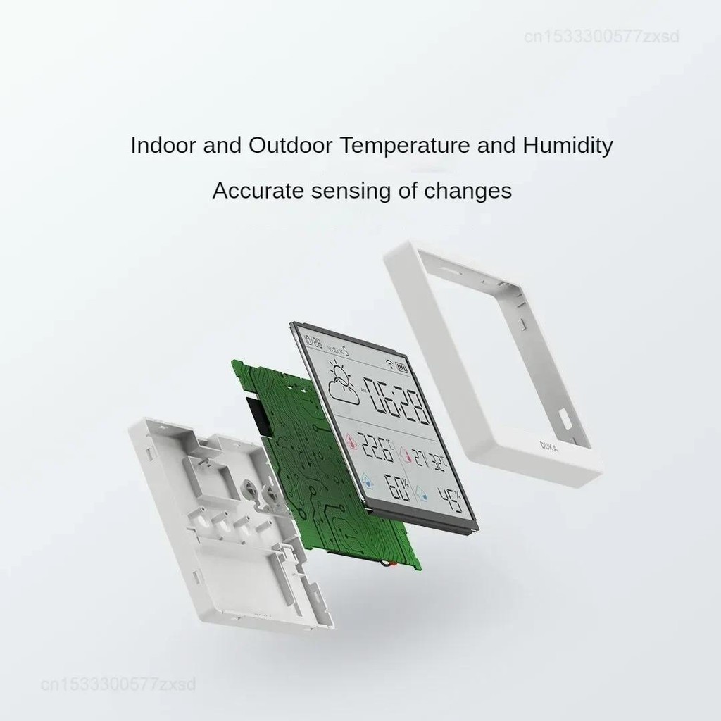 Duka TH3 Cảm biến độ ẩm nhiệt độ điện tử Wifi Điện thông minh Máy đo độ ẩm kỹ thuật số Nhiệt kế Đồng hồ Trạm thời tiết Trang chủ
