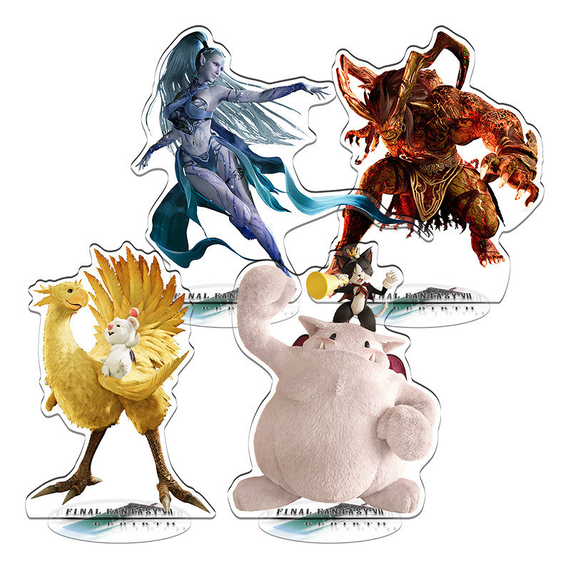 HK1 Final Fantasy VII Aerith Tifa Cloud Strife Chất liệu Acrylic Đăng ký Anime Hình Mô Hình Đồ Chơi Đứng Đĩa Giá Đỡ KH1