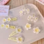 Set 2/5 Kẹp Tóc Hoa Hình Dễ Thương Phong Cách Hàn Quốc Cho Bé Gái