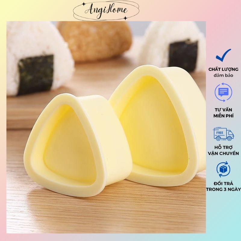 Khuôn làm cơm nắm sushi hình tam giác 7.5x7x4cm ANGIHOME