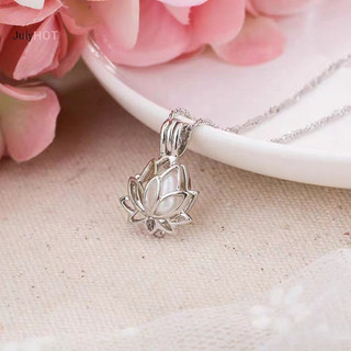 Julyhot Dạ Quang Phát Sáng Trong Bóng Tối Mặt Trăng Hoa Sen Hình Mặt Dây Chuyền Vòng Cổ Dành Cho Nữ Yoga Cầu Nguyện Phật Giáo Trang Sức Massivedeals