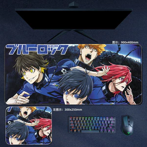 90x40cm Anime Blue Lock Game Miếng Lót Chuột Lớn Lsagi Yoichi Meguru Rin Mousepad Máy Tính Laptop Game Thủ Miếng Lót PC Phụ Kiện Chơi Game Thảm Để Bàn