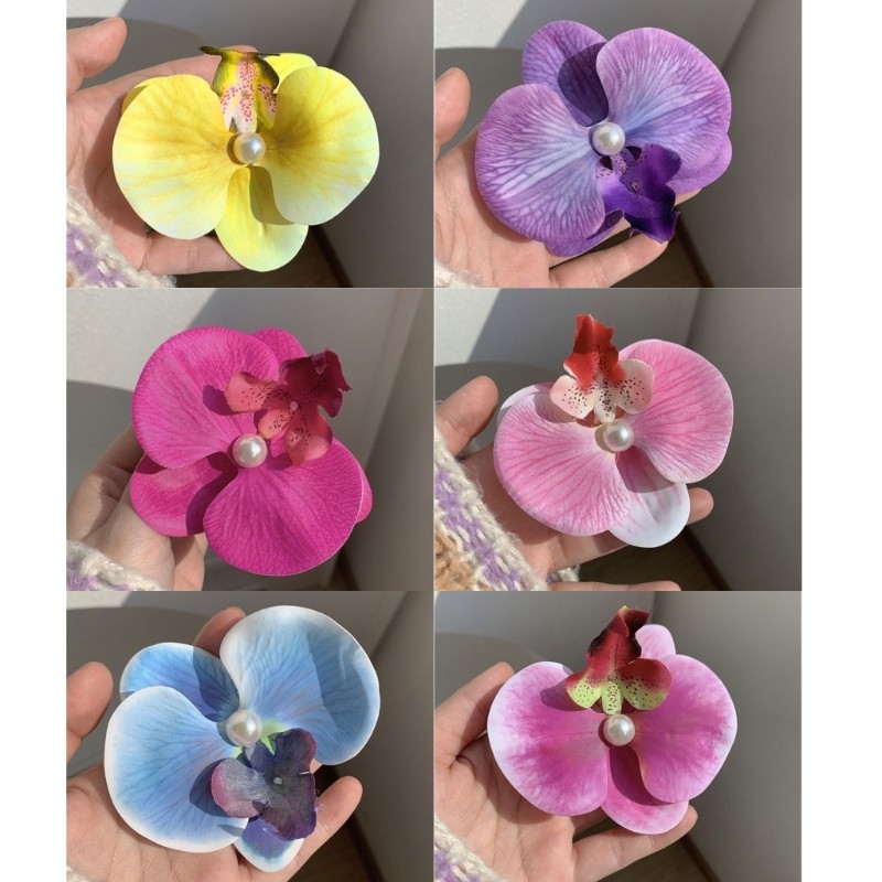 Barrette hoa lớn acrylic - Kẹp tóc ngọt ngào và độc đáo