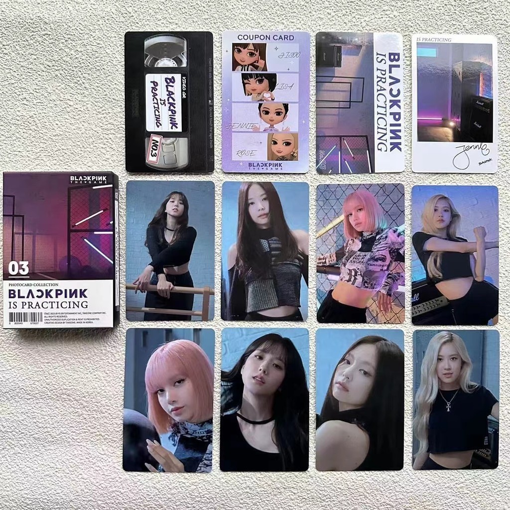 Bộ SƯU TẬP THẺ ẢNH BP JISOO JENNIE ROSE LISA THE GAME Số 1 ~ 3 (Mã QR đã hết hạn và không thể sử dụng)