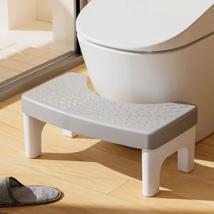 Ghế kê chân bồn cầu hỗ trợ đi vệ sinh tiện dụng 3 màu sắc 38x22x17cm