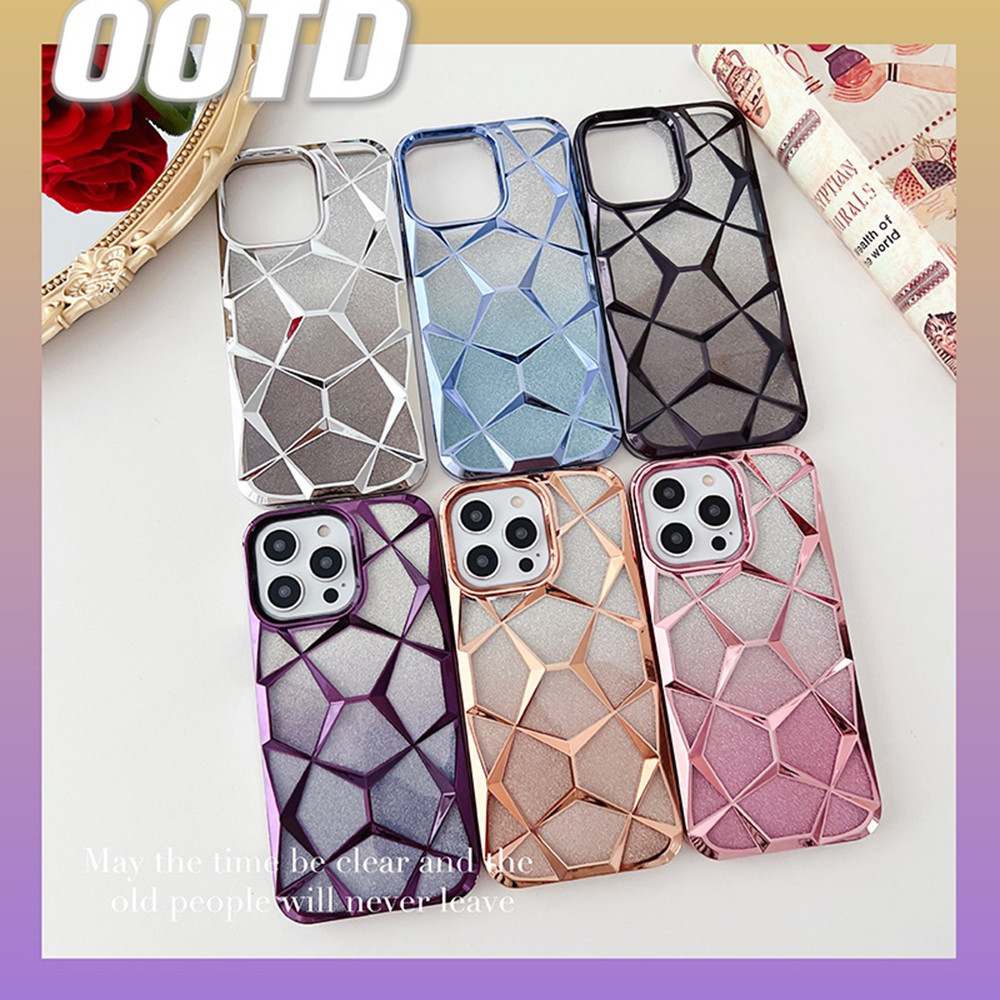 Ốp Điện Thoại Mạ Khối Nước Màu Bạc Tương Thích Cho iPhone 17 Pro Max 16 Plus 15 14 13 12 11 Pro Max Vỏ Bảo Vệ Toàn Diện Chống Sốc