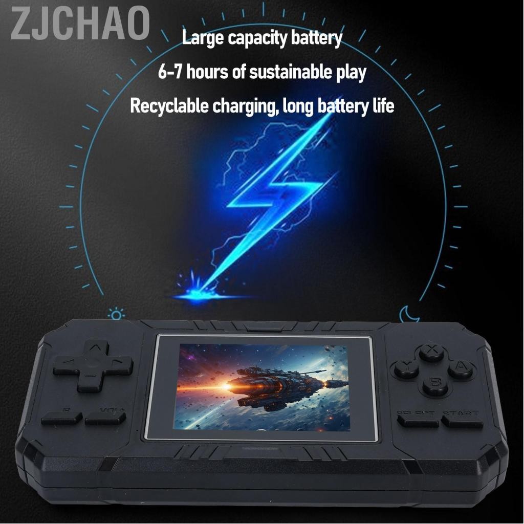Zjchao Bảng điều khiển trò chơi retro 3 inch được xây dựng trong 520 trò chơi Màn hình màu Hỗ trợ chơi game cầm tay kết nối tv cầu thủ đôi S8