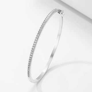 Châu Âu Mỹ ins Phong Cách Mới Hàng Đơn Micro Kẻ Sọc Zircon Vòng Tay Nữ