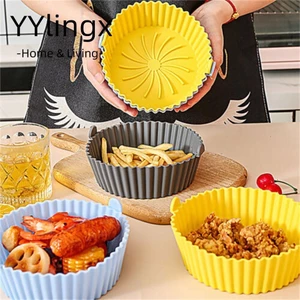YYlingx Lót Nồi Bằng Silicon Mềm Tiện Dụng Cho Nồi Chiên Không Dầu