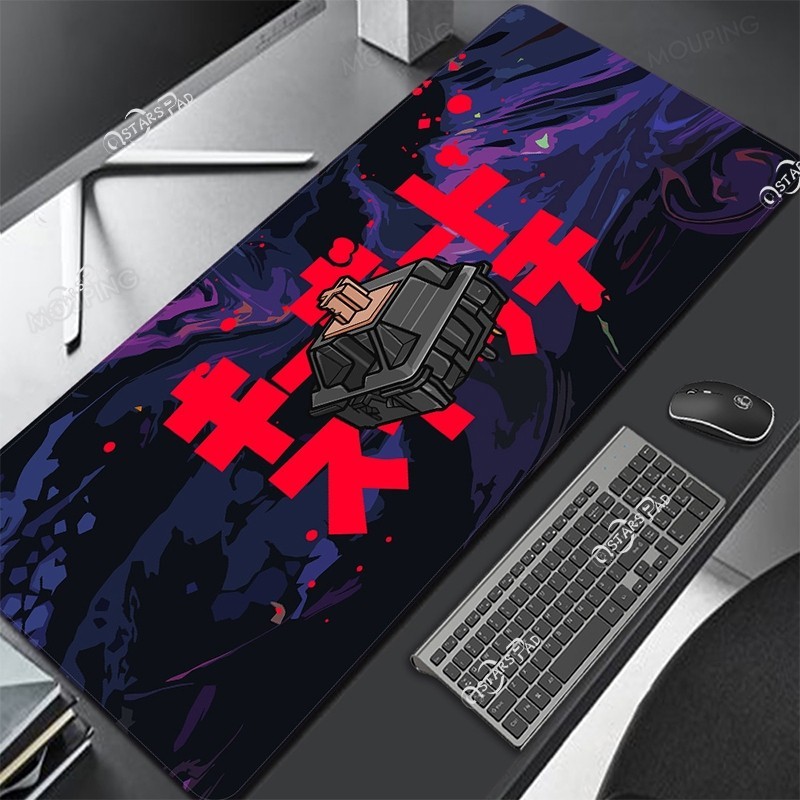 600x300mm Playmat Đen Miếng Lót Chuột Chống Trơn Trượt Game Thủ Nửa Đêm Lặn Deskmat Lớn Mousepad Thảm Phụ Kiện Văn Phòng
