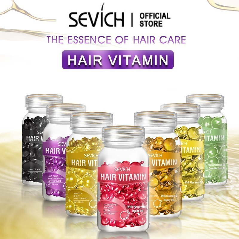 Set 30 viên dưỡng tóc Sevich Hair Vitamin Serum Repair Damaged