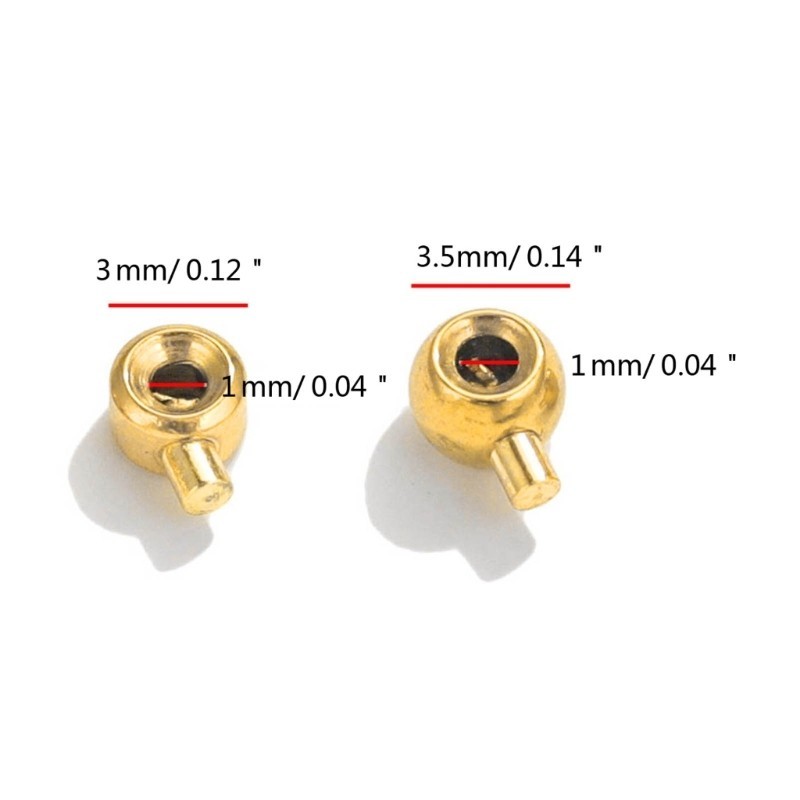 Pack of 20 Durable Positioning Clasp Copper Plating Stopper Spacer Beads