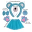 Woke Trang Phục Phụ Kiện Bộ Tai Băng Đô Nơ Mũi Đuôi Halloween Cosplay Đạo Cụ
